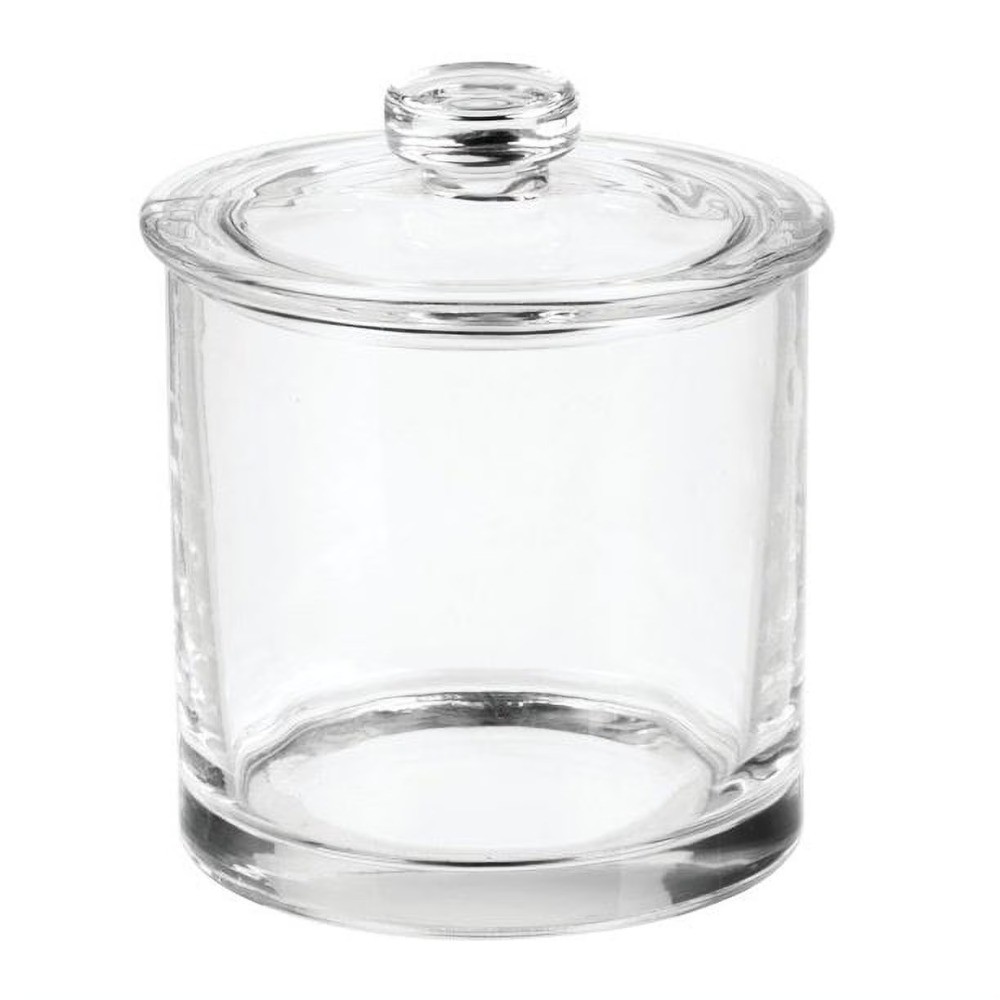 Small Glass Apothecary Vanity Jar, Clear