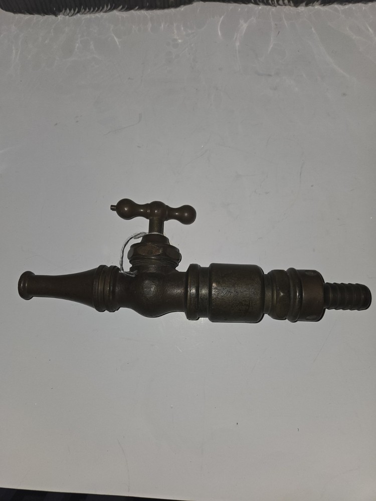 ANTIQUE BRASS FIRE NOZZEL