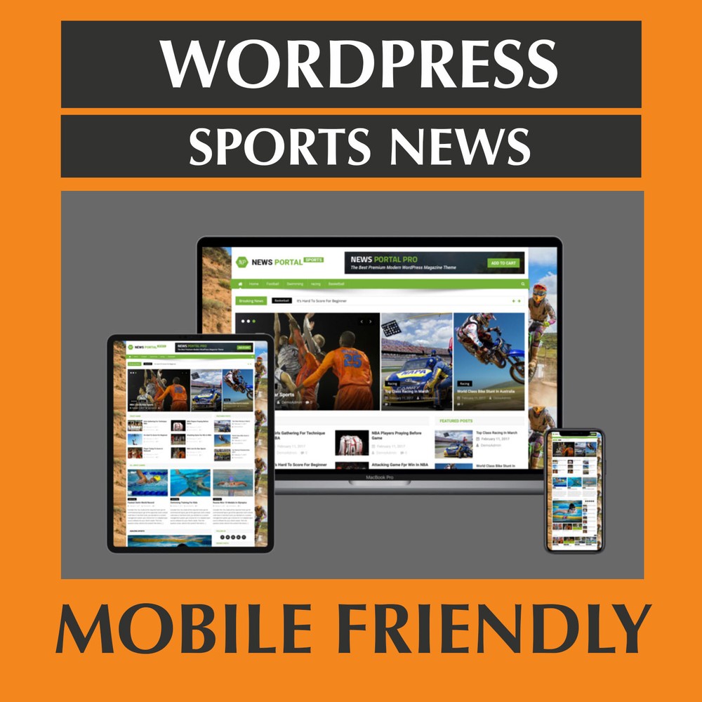 🥇 Established Sports News Website Script - Wordpress, Autopilot, Google Adsense