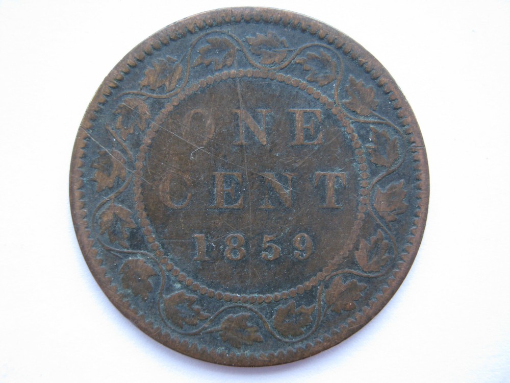 Canada 1859 bronze One Cent Fair