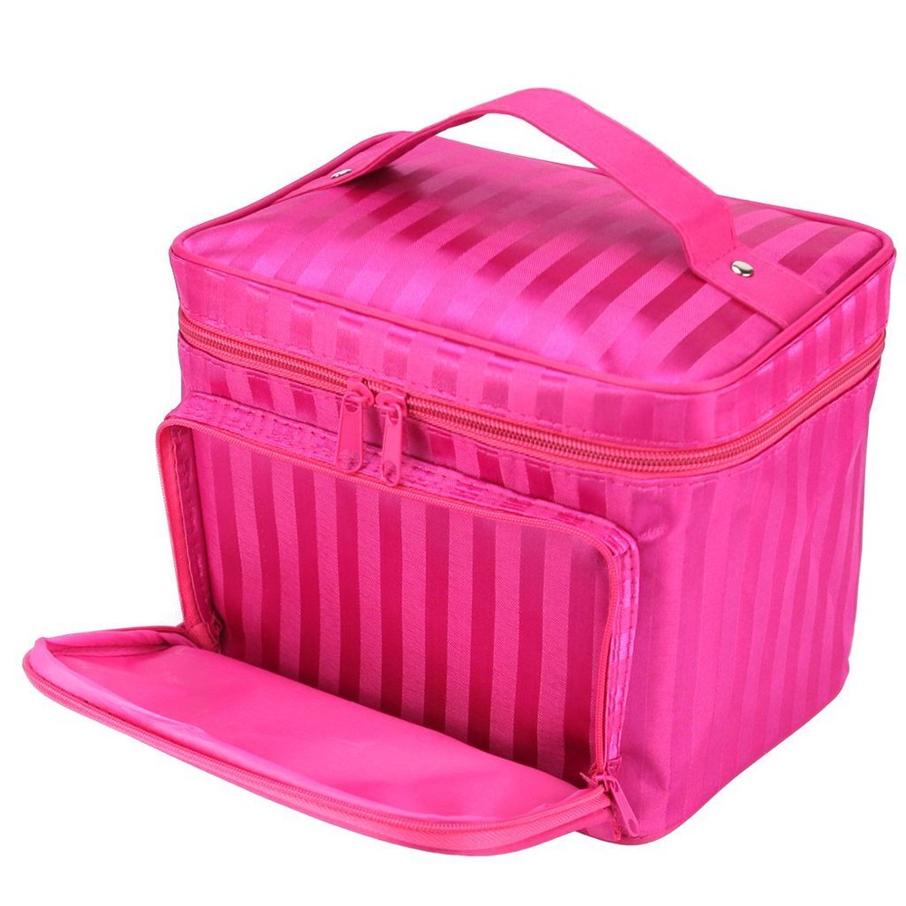 Large Professional Cosmetic Case Makeup Bag Storage Handle Organizer Travel Kit