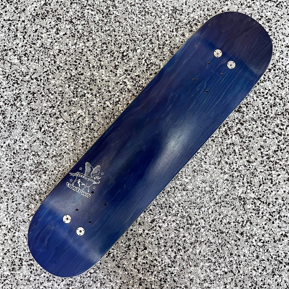 Cowtown Skateboard Deck Blue Good Condition