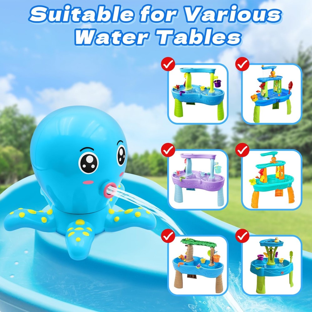 Water Table Pump, Octopus Battery Powered Water Pump for Water Table 3 Hours ...