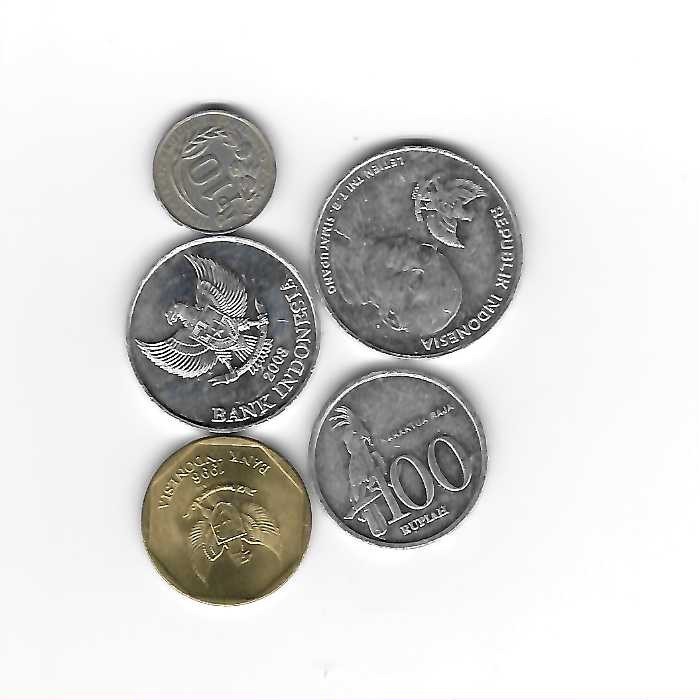 5 Coins from Indonesia