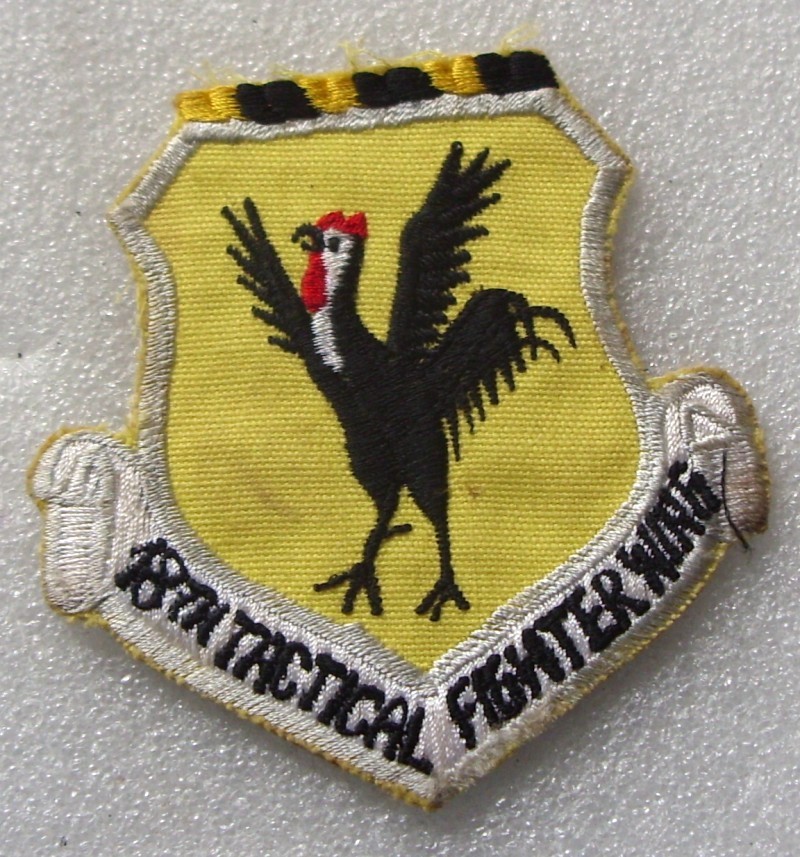 18th Tactical Fighter Wing  US Air Force Patch, Vintage