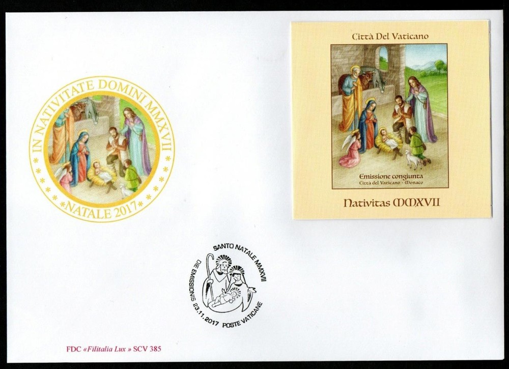 VATICAN 2017 Christmas Booklet FDC
