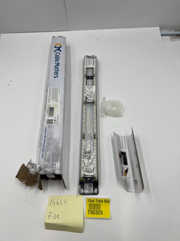 Cable Matters 180011-CAT6 24-Port Rackmount or Wall Mount Patch Panel