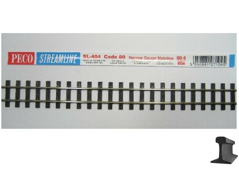 Peco HOn30 Scale ~ New 2026 ~ Code 80 Flex Track ~ New Ties ~ 10 Pcs ~ SL-404-10