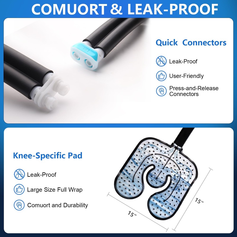 Cold Therapy Machine with Programmable Timer Portable Ice Machine for Knee Af...