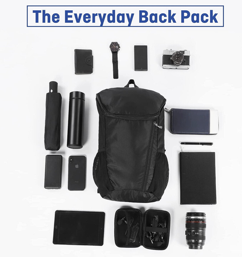 Hiking Backpack (Blue) - Lightweight- Splash Resistant