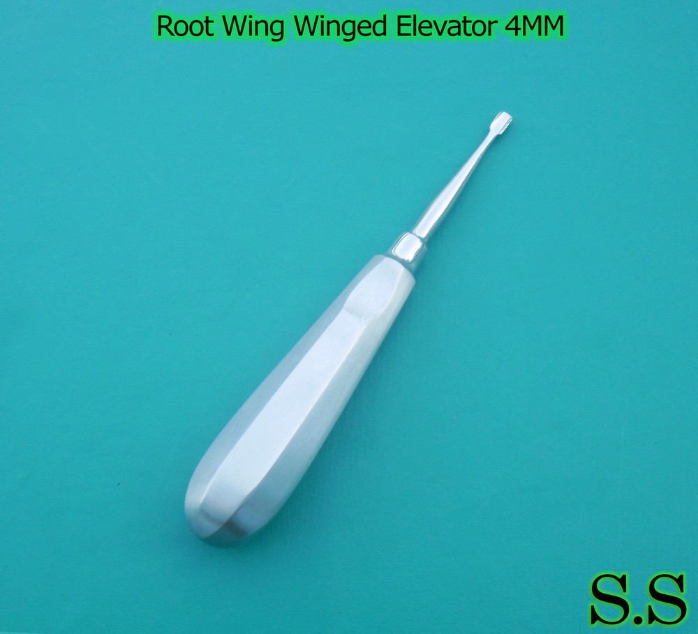 3 DENTAL TOOTH SURGERY ROOT WING WINGED ELEVATOR 4MM SURGICAL DENTAL INSTRUMENTS