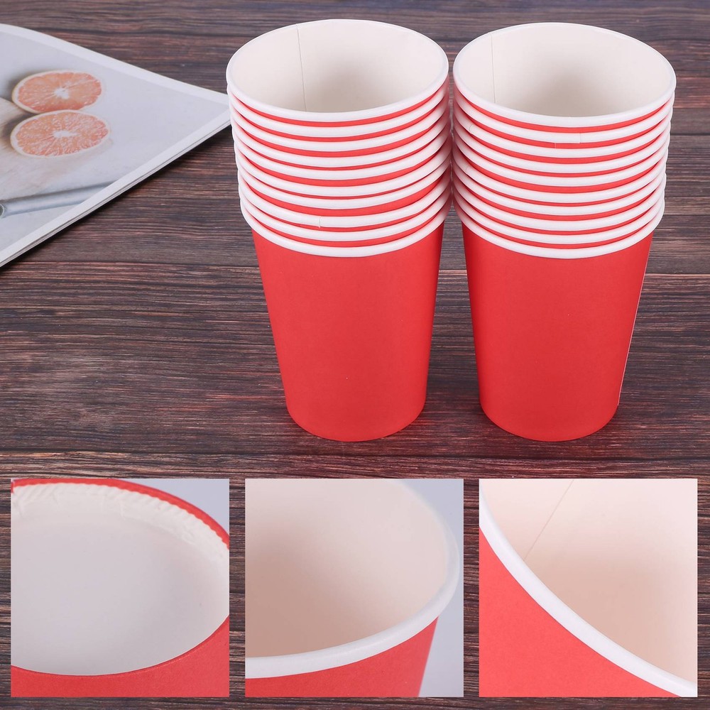 20 Cups (9oz) - Plain Solid Colours Birthday Catering T8I7
