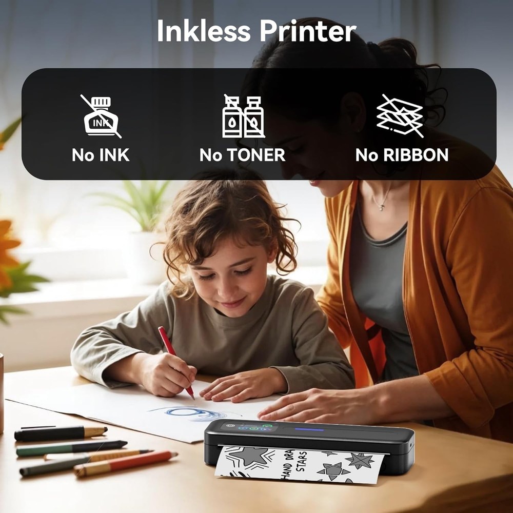 Phomemo M832D Thermal Printer Wireless Touchscreen Printer Support US Letter/ A4