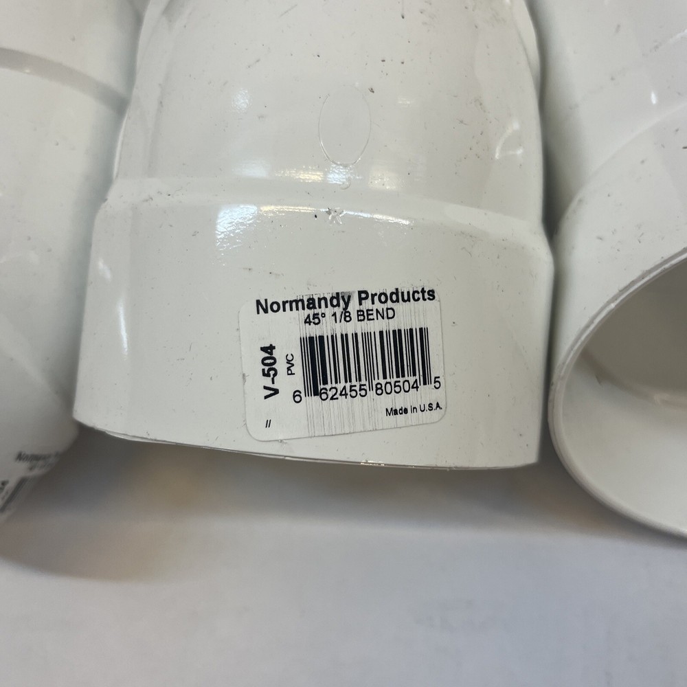 9-Pack Normandy Products 45 * 1/8 Bend V-504