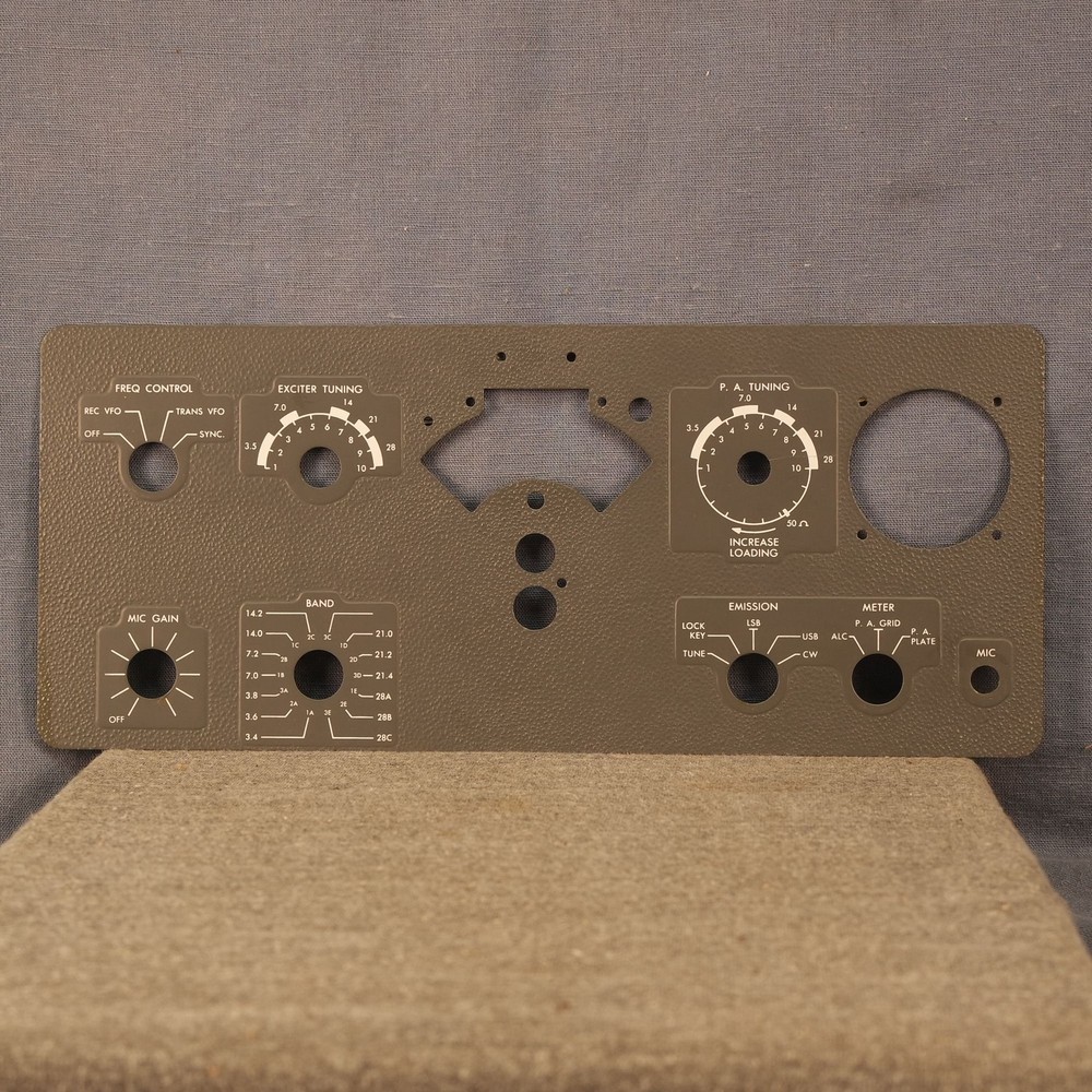 NEW Rockwell Collins 32S-1 S-line Transmitter Front Panel Trim Plate Overlay