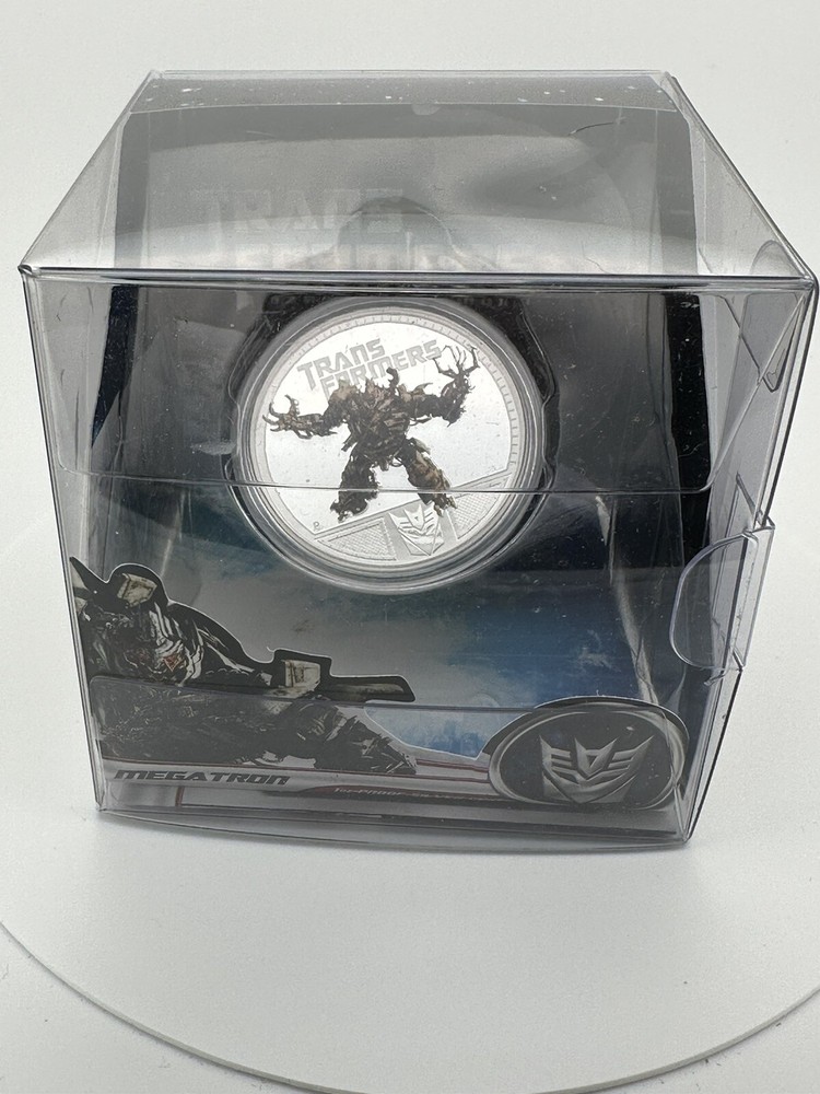 2011 Tuvalu MEGATRON TRANSFORMERS S$1 silver 1oz proof  coin