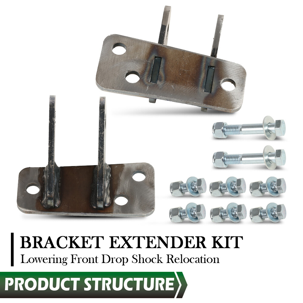 Fit For 1963-1987 Chevy C10 C20 Lowering Front Drop Shock Relocation Bracket