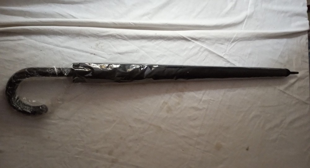 AGERO Black Large 42" Umbrella *handle flaw