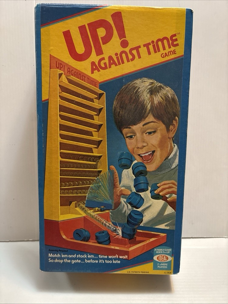 Vintage Up Against Time! 1981 Ideal Match & Stack Complete with Instructions CIB