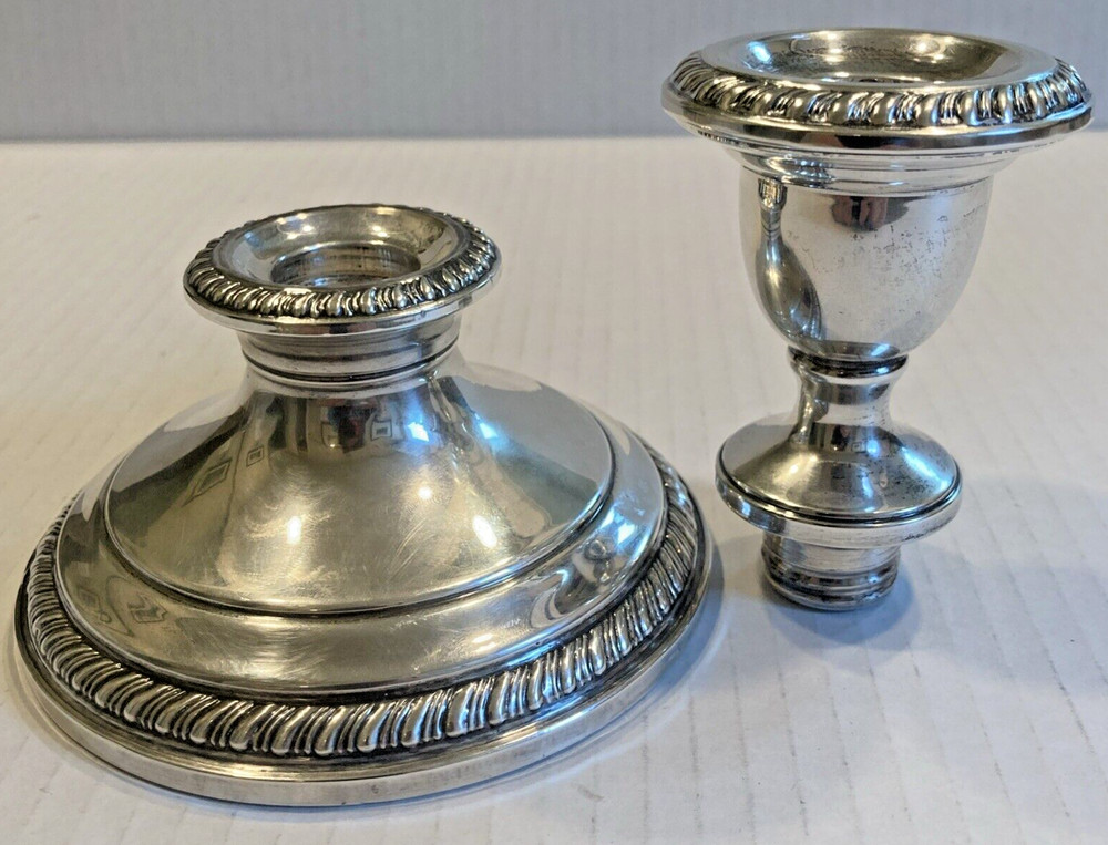 Poole & Company Sterling Silver Weighted Adjustable Candlestick
