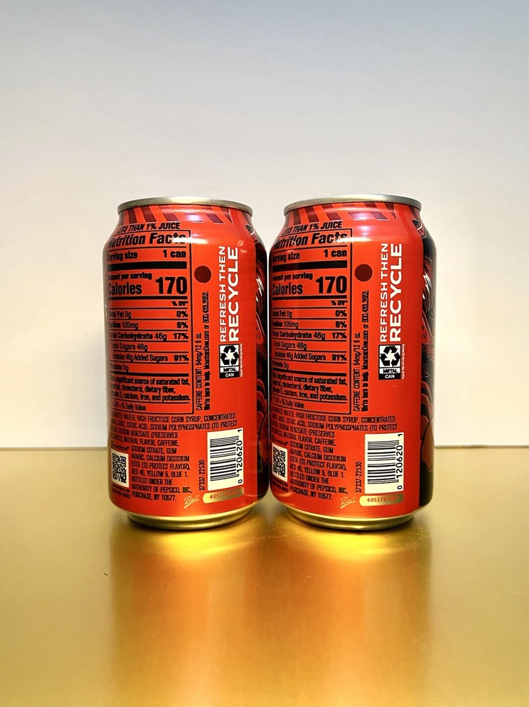 〽️ New Sealed Limited Edition Mountain Code Red Cherry Flavored Soda (2 Cans)