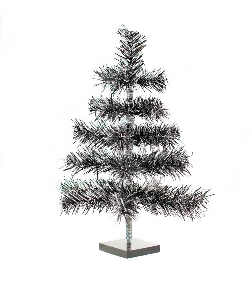 Artificial Tinsel Christmas Trees Decorative Display Table-Top Multi Colors