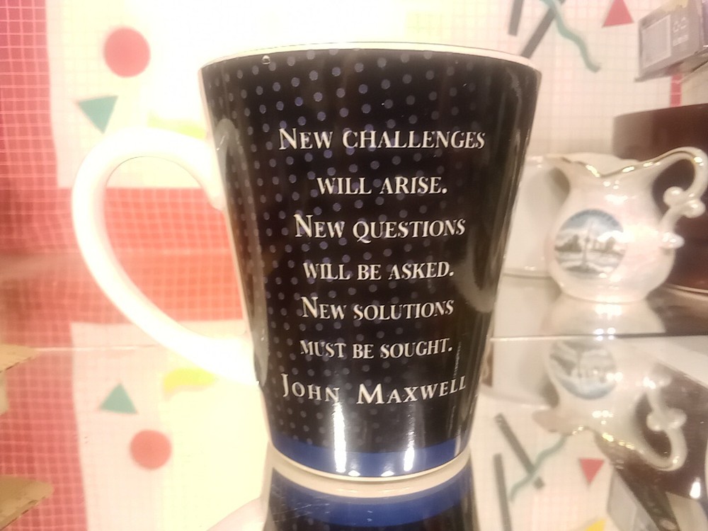 "Challenges" Soaring American Bald Eagle Inspirational Coffee Mug John Maxwell