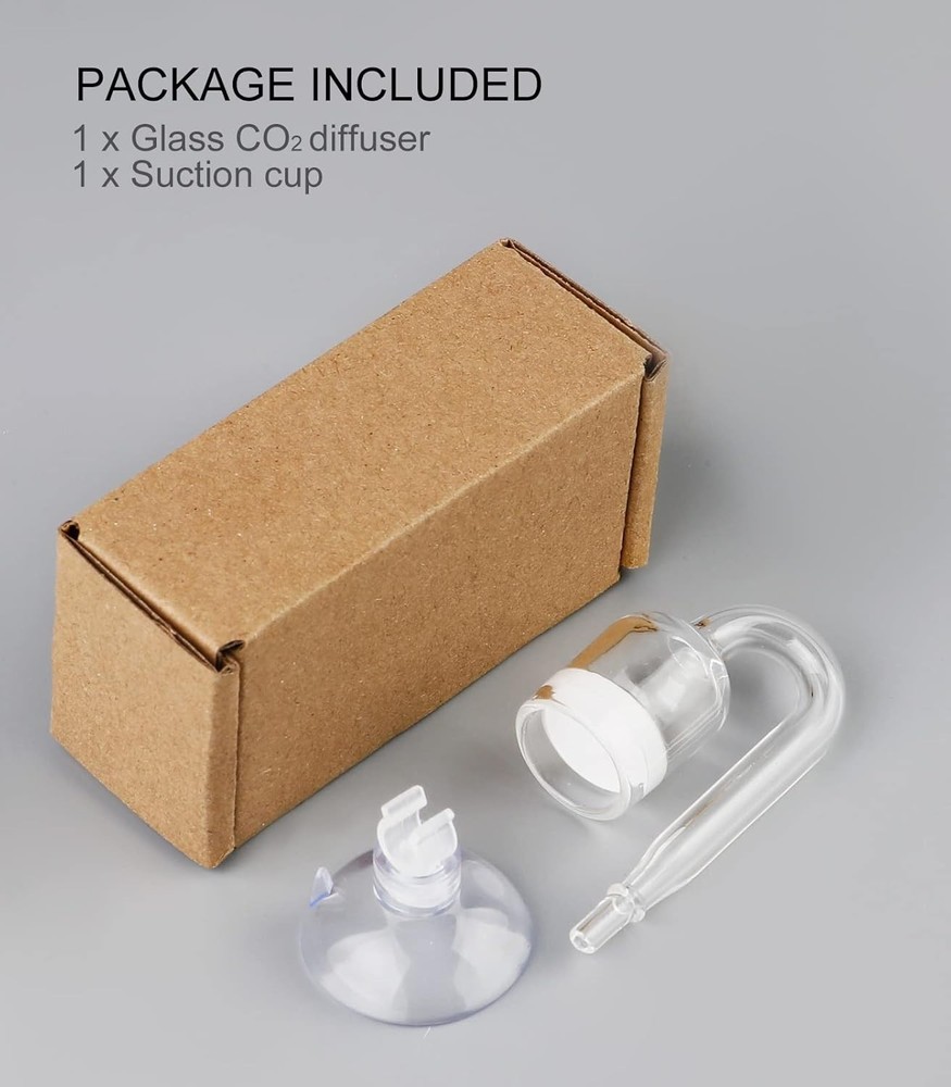 Elegant Glass CO2 Atomizer for Small Tanks - High Efficiency & Durability