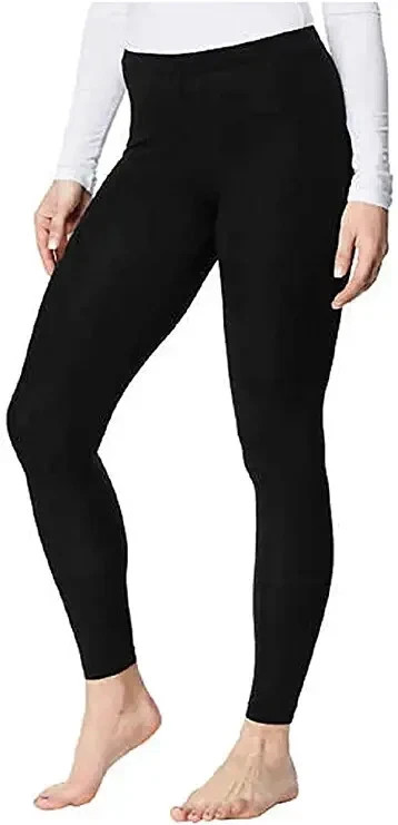 32 Degrees Heat Women's 2 Pack Base Layer Pants, Black, Size S