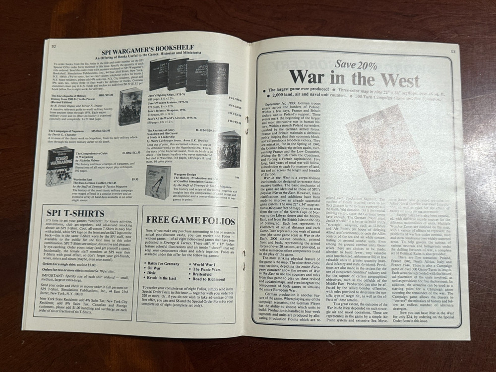 Strategy & Tactics No. 68 w/ Kharkov War Game UNPUNCHED