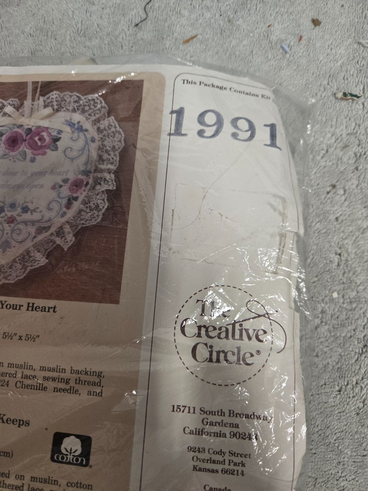 embroidery creative circle, year 1989, Love for keeps #1991