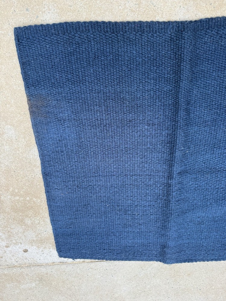 MAYATEX western saddle Pad - Solid Navy wool Folding - Gently used