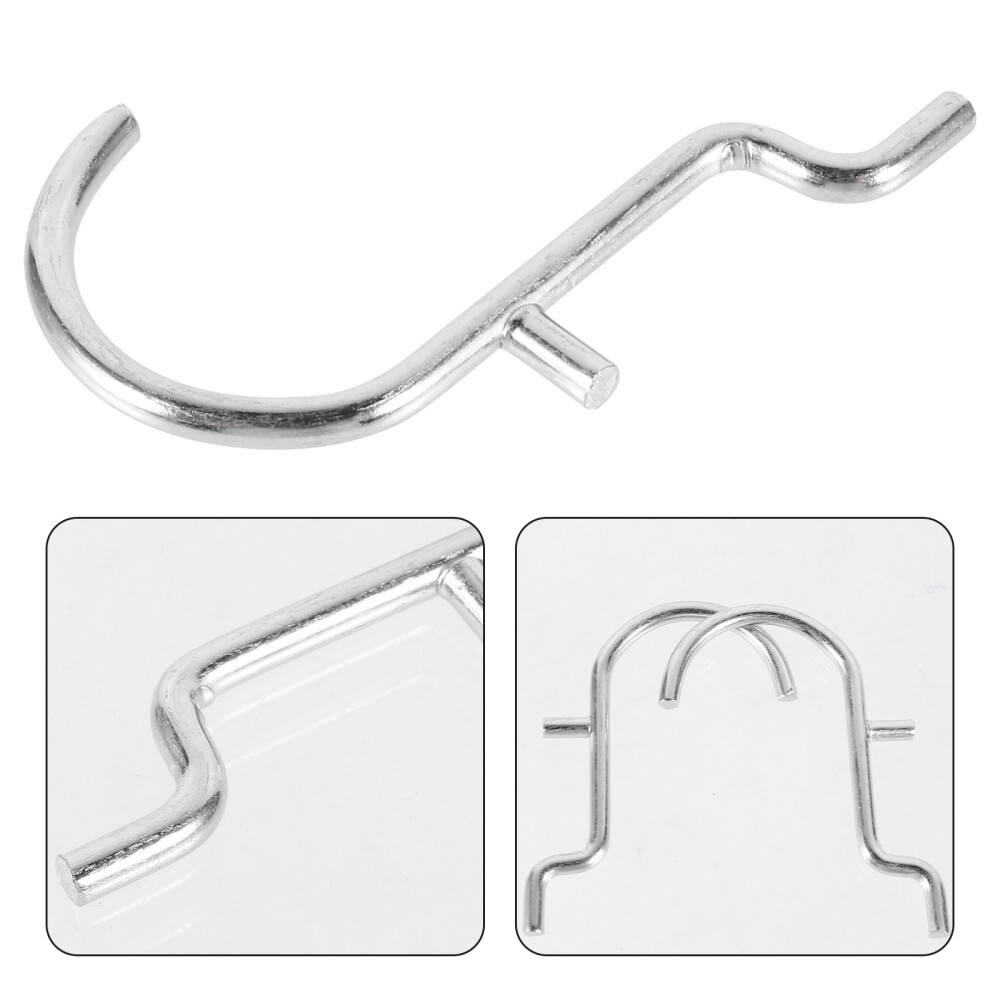 5pcs Perforated Wall Hooks U Shape Hooks Heavy Duty Pegboard Hangers