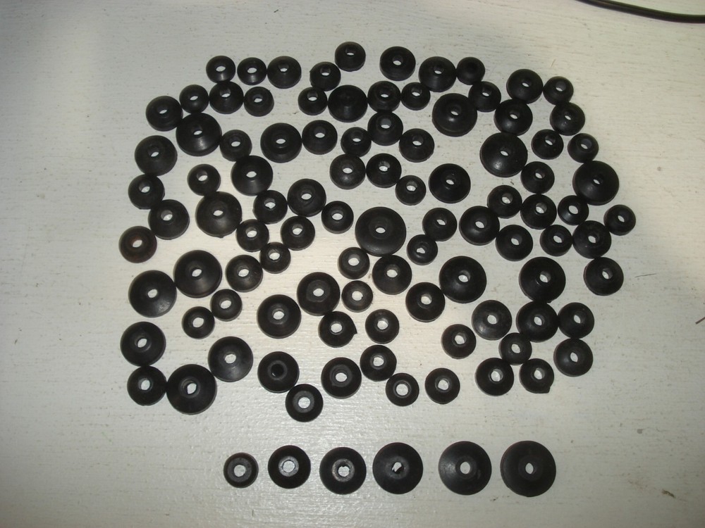 100 Pcs Faucet Washer Assortment Beveled cone Washers Rubber NOS
