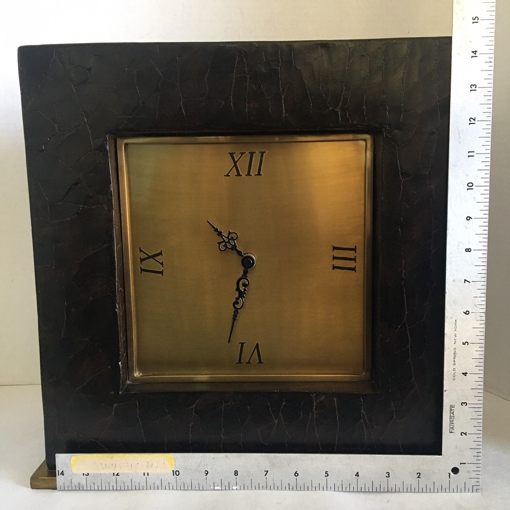 Uttermost 06704 Jamil Collection 15" x 15" Table or Mantle Clock