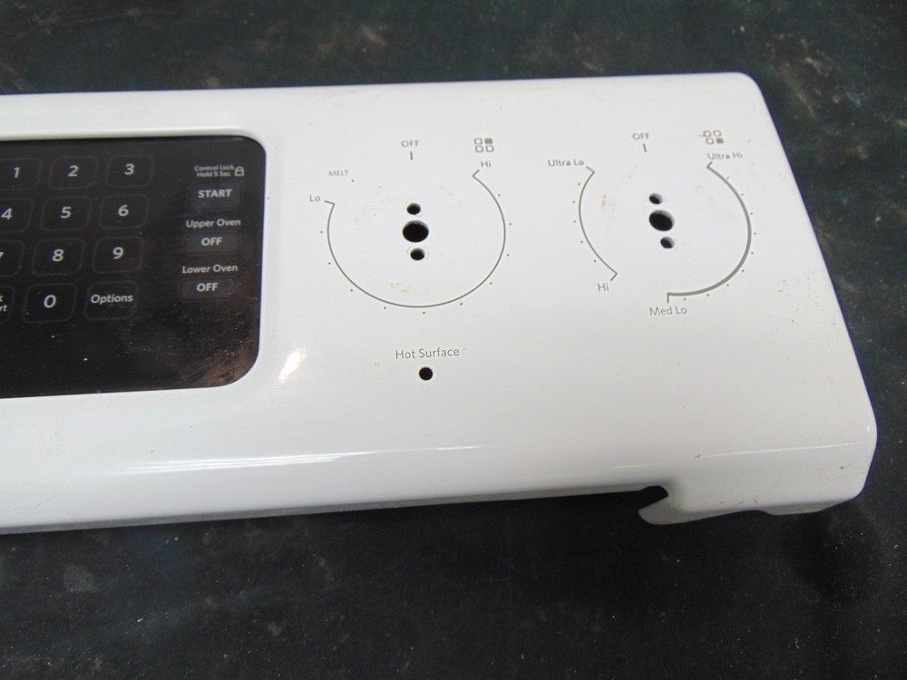 KitchenAid Electric Range KERS505XWH00 Control Panel Assembly with Board