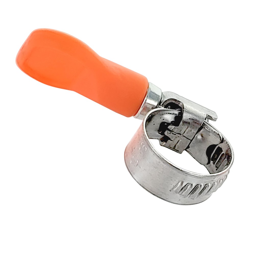 Easy Turn Hose Clamp 5/8" Orange (set of 1)
