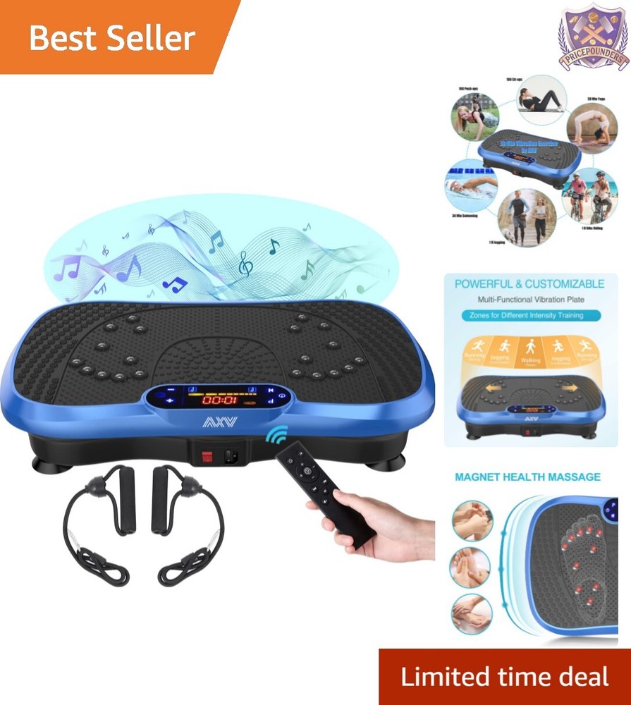 Compact Vibration Plate with Bluetooth & Remote Control - Ideal Fitness Solution