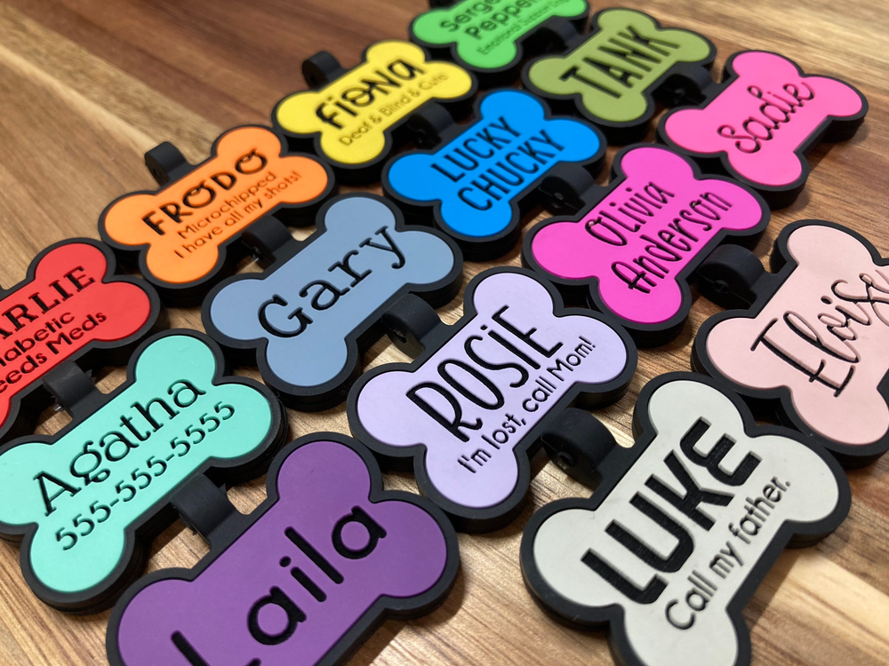 personalized silicone dog tag