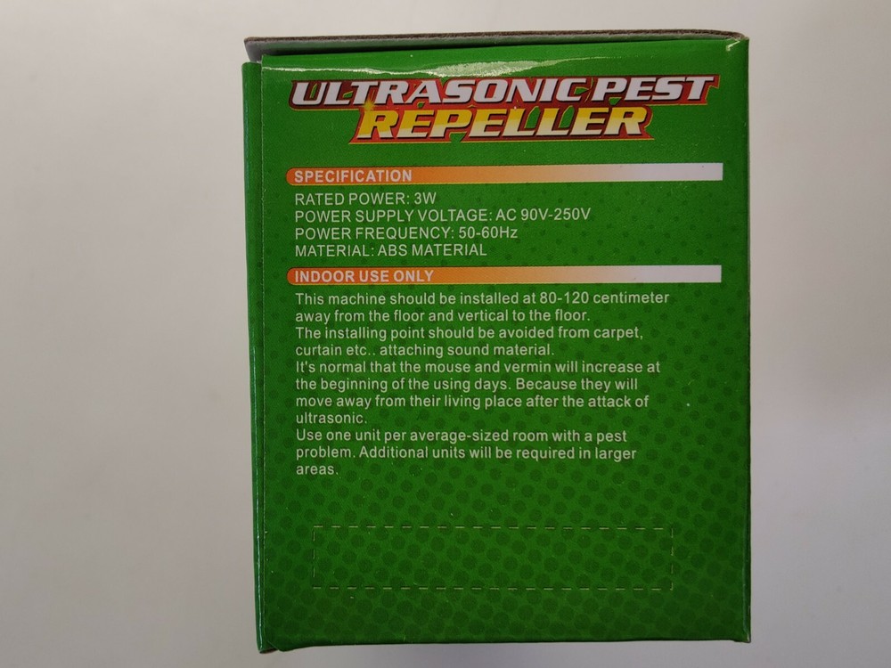 Electronic Pest Reject Control Ultrasonic Repeller Home Bug Rat Spider Roaches