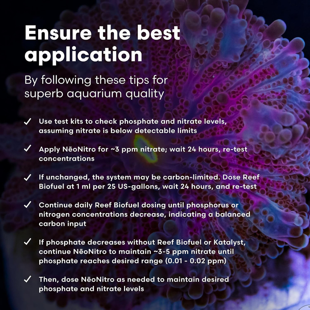 Neonitro Balanced Nitrogen Supplement - Reef Nutrient Enhancer for Ultra-Low Nut
