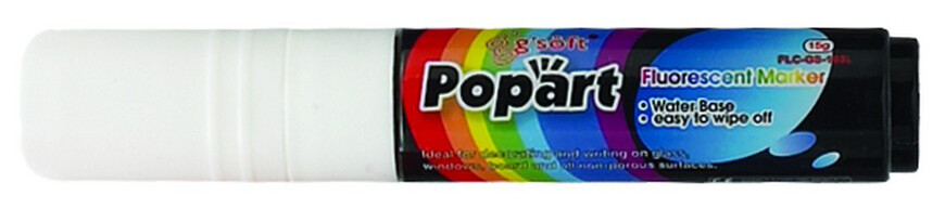 Neon Marker, Deluxe Plus, White (12 Each)