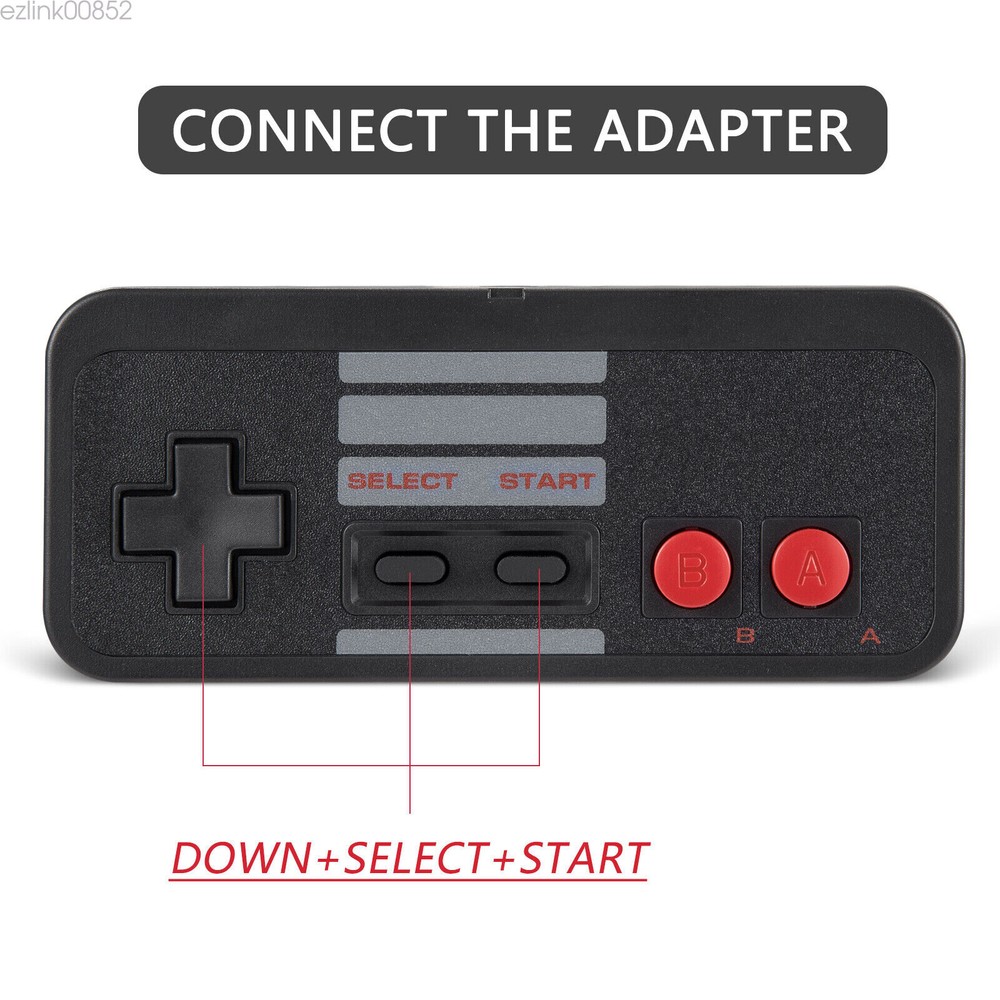 2Pack Wireless 2.4GHz NES Retro Gamepad For Windows PC Mac Linux USB Controller