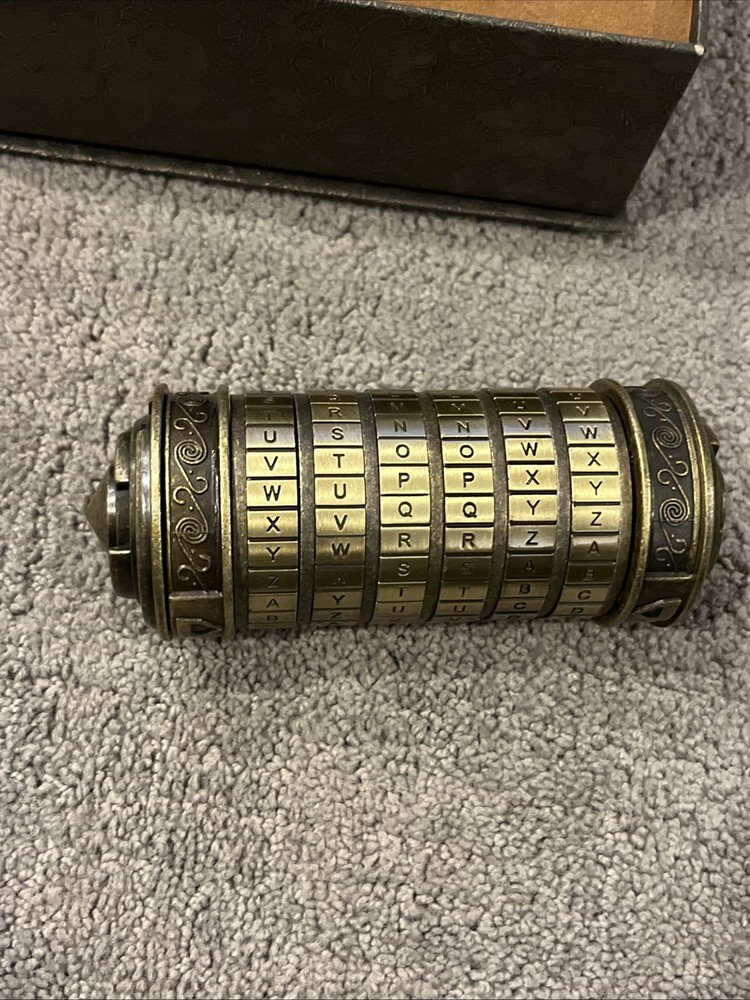 Da Vinci Code Mini cylinder puzzle Cryptex Valentines Day Romantic Birthday