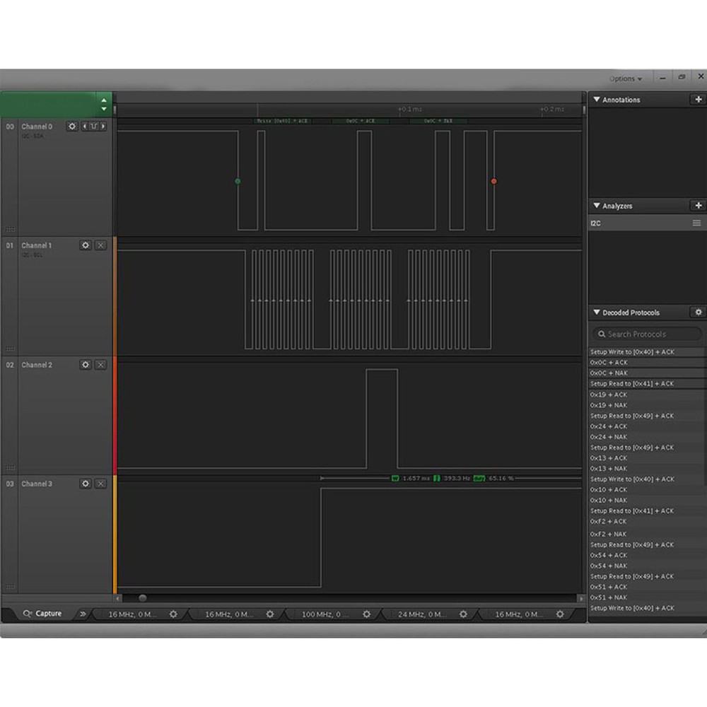 Logic Analyzer 100M Sampling Rate Compact USB Logic Analyzer Tool Supply Part