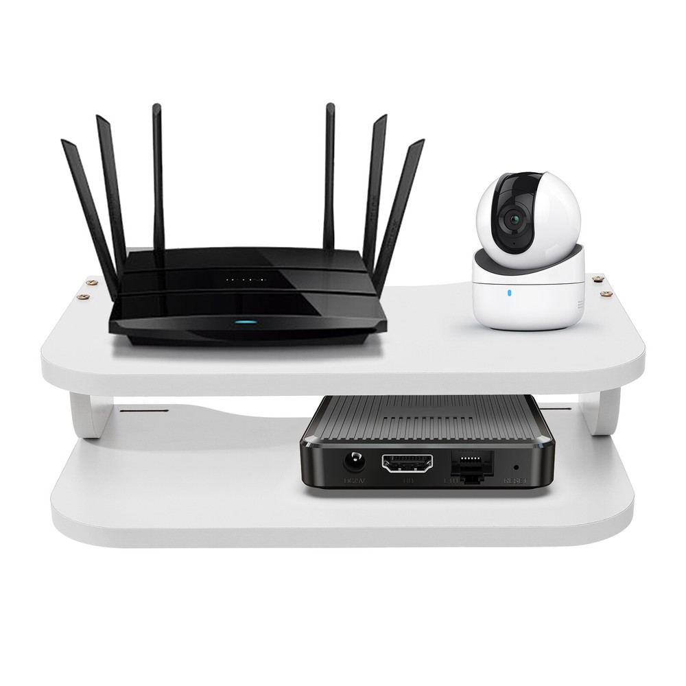 Monitor TV Top Rack Accessory Set-top Box Holder Bracket Shelf For Storage US