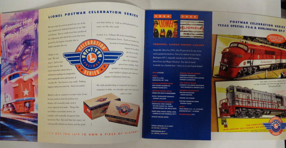 Lionel Classic Trains Volume 1 1999 Catalog