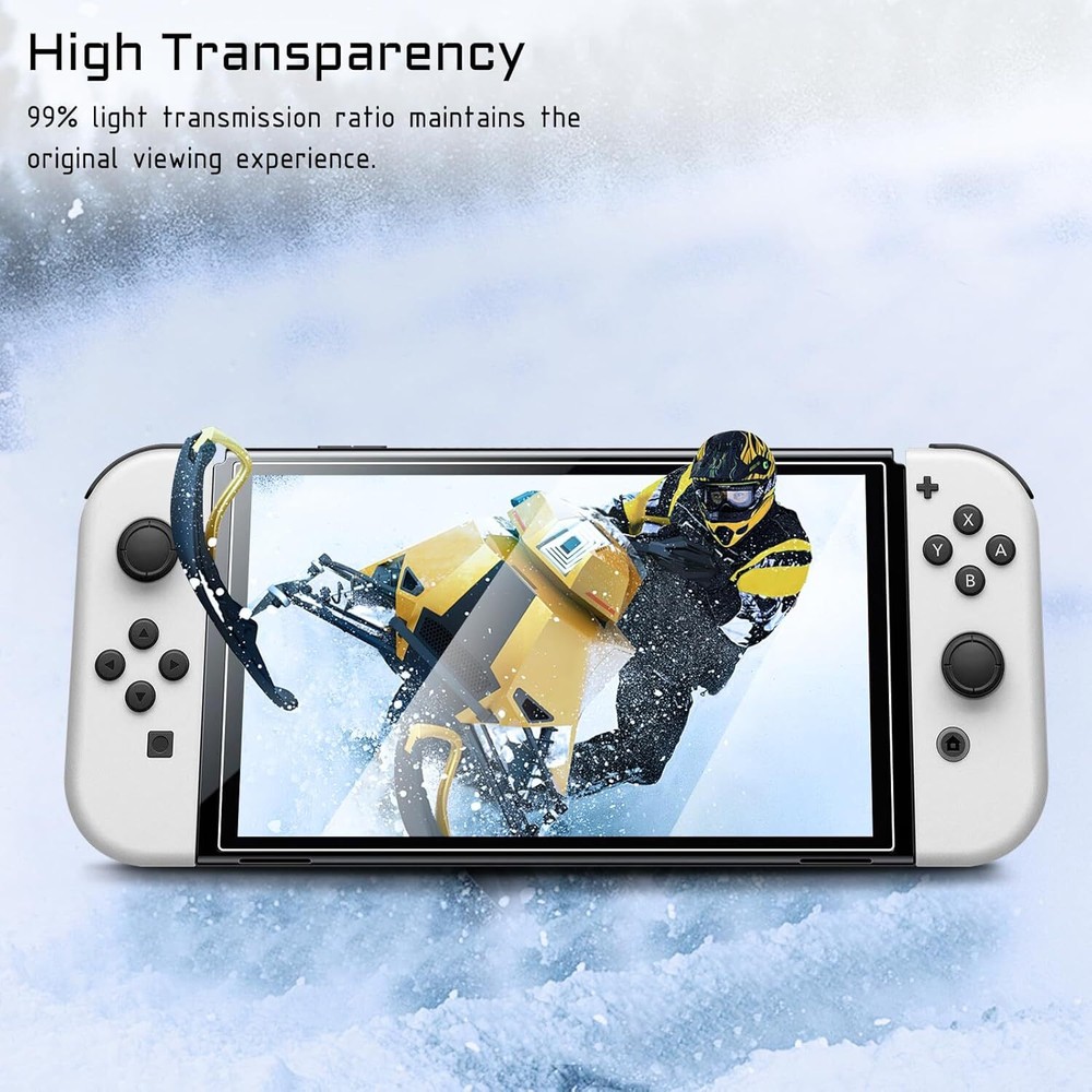 (2 Pack) Tempered Glass Screen Protector for Nintendo Switch (OLED Model) 2021