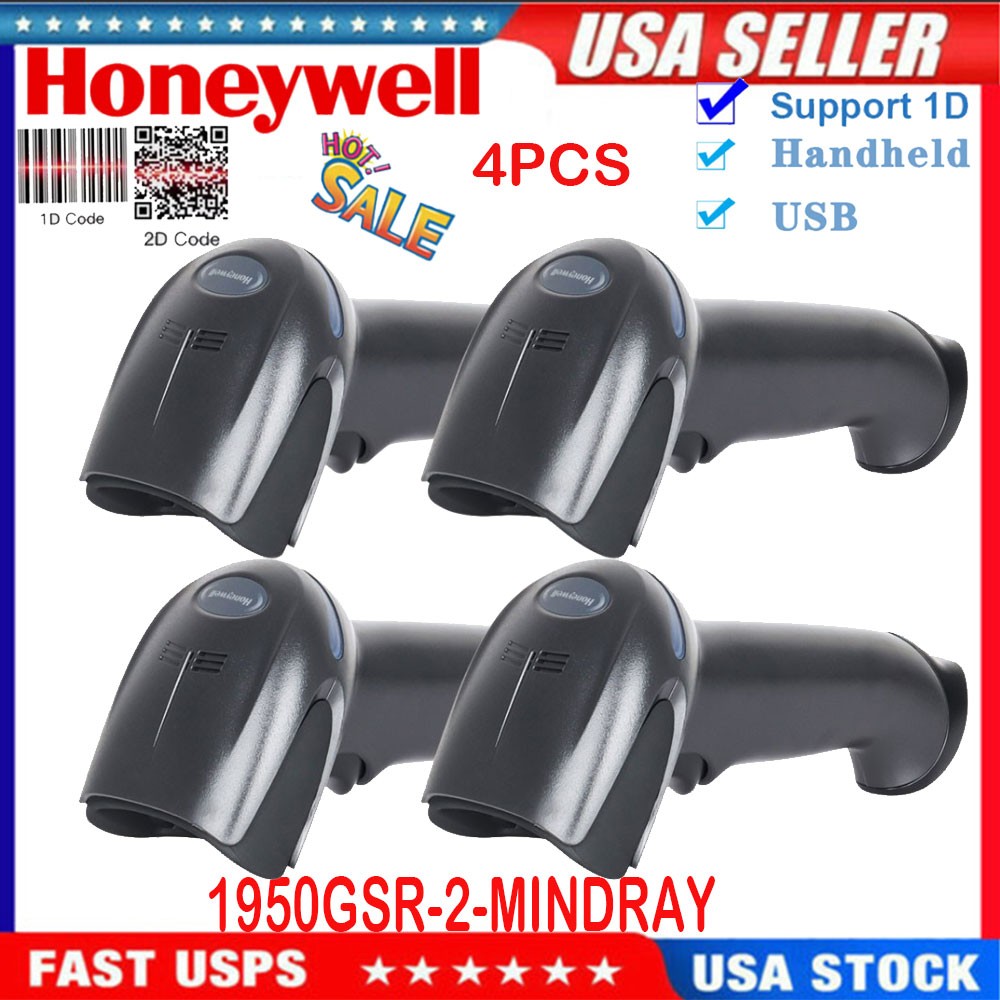 4PCS Honeywell Xenon 1950GSR-2-Mindray Image USB Reader 1D/2D Barcode Reader
