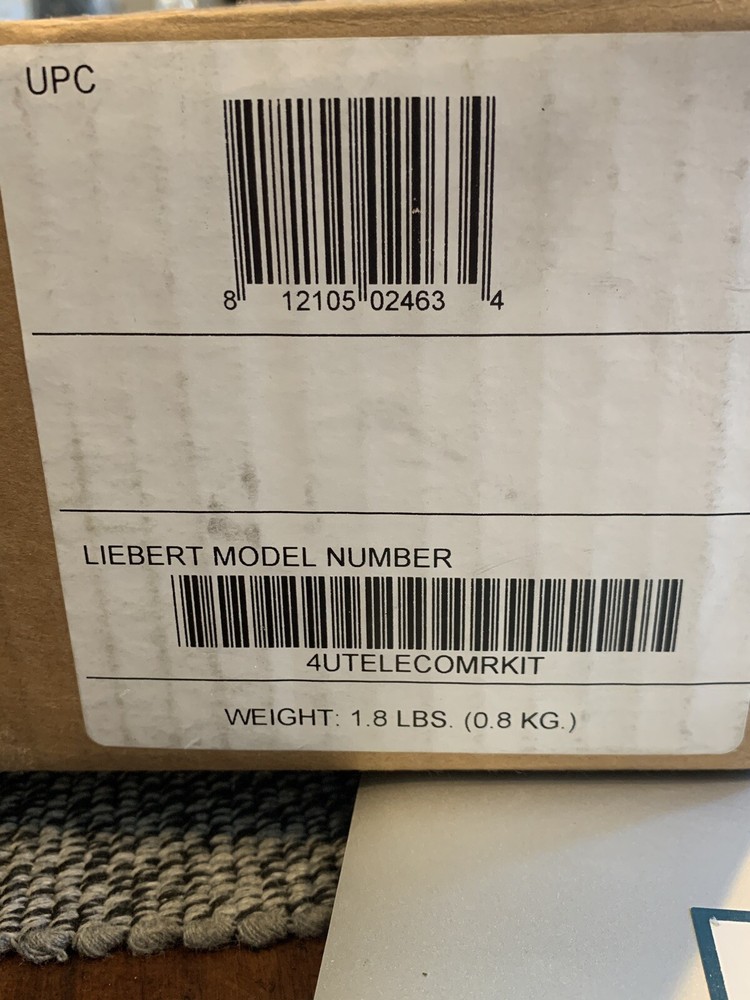 Liebert 4U Center Mount Bracket 4UTELECOMRKIT